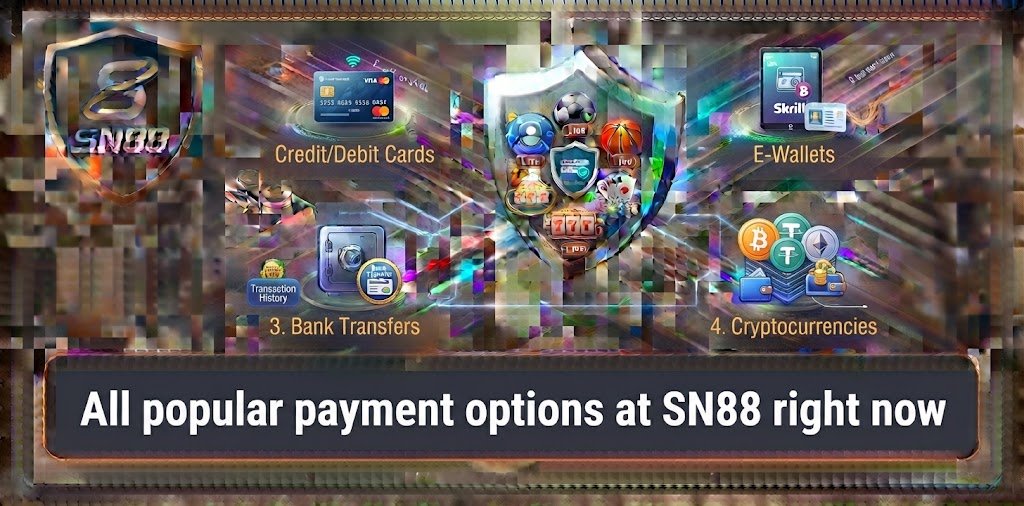 All popular payment options at SN88 right now