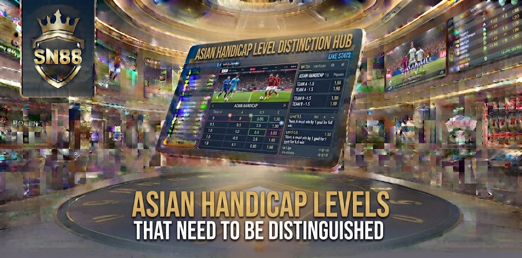 Asian Handicap levels on SN88 that need to be distinguished