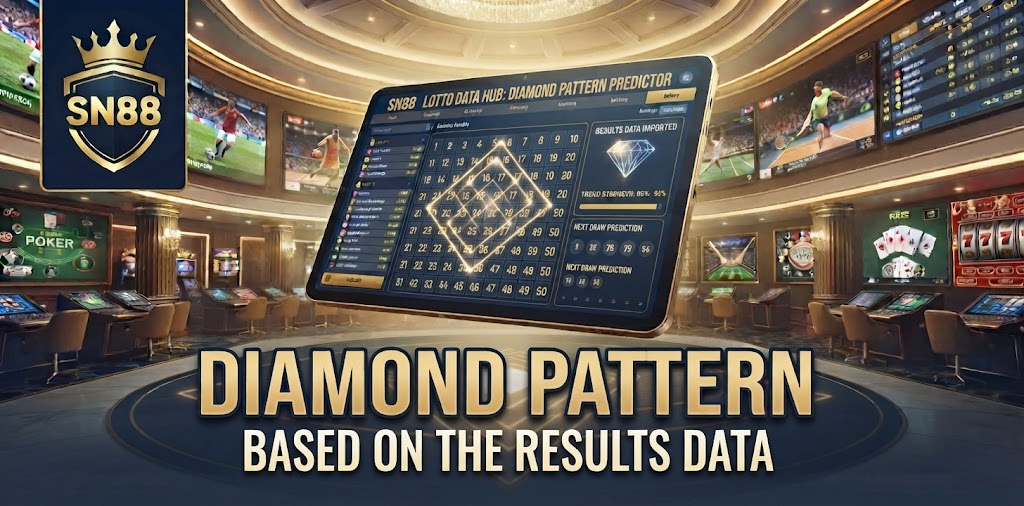 Diamond pattern lottery prediction based on the results data