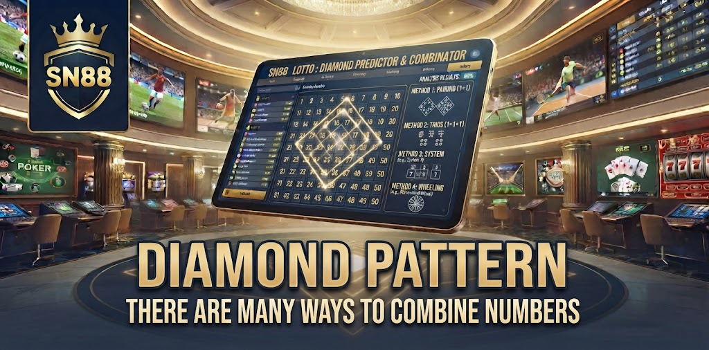 Diamond pattern lottery prediction There are many ways to combine numbers