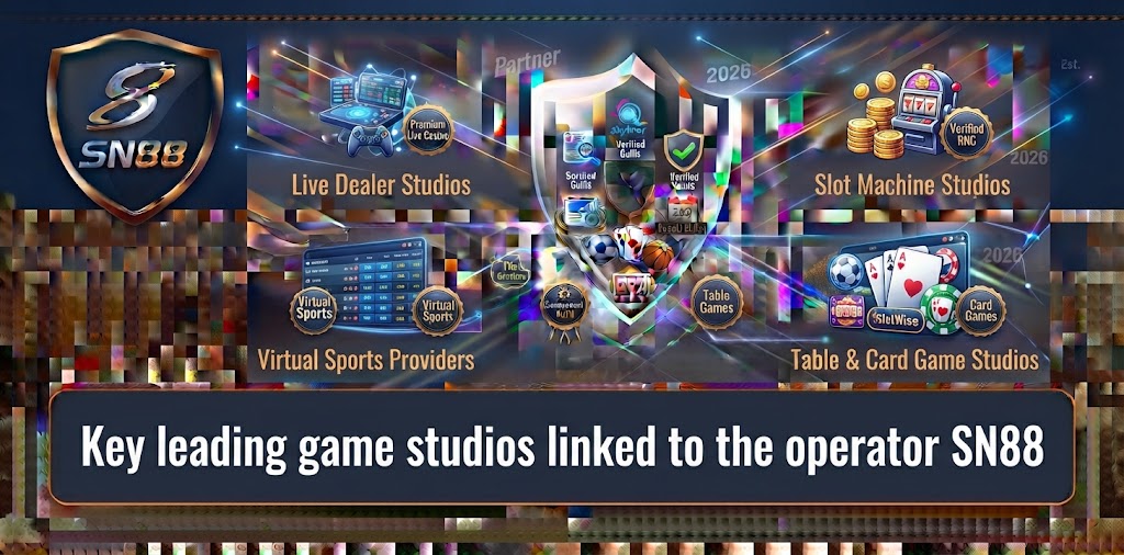 Key leading game studios linked to the operator SN88