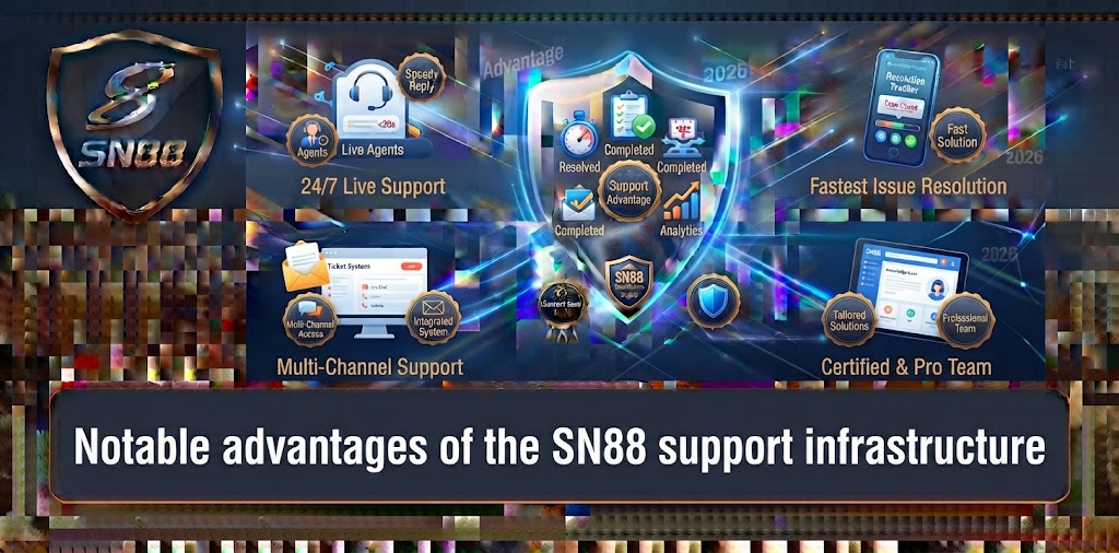 Notable advantages of the SN88 support infrastructure