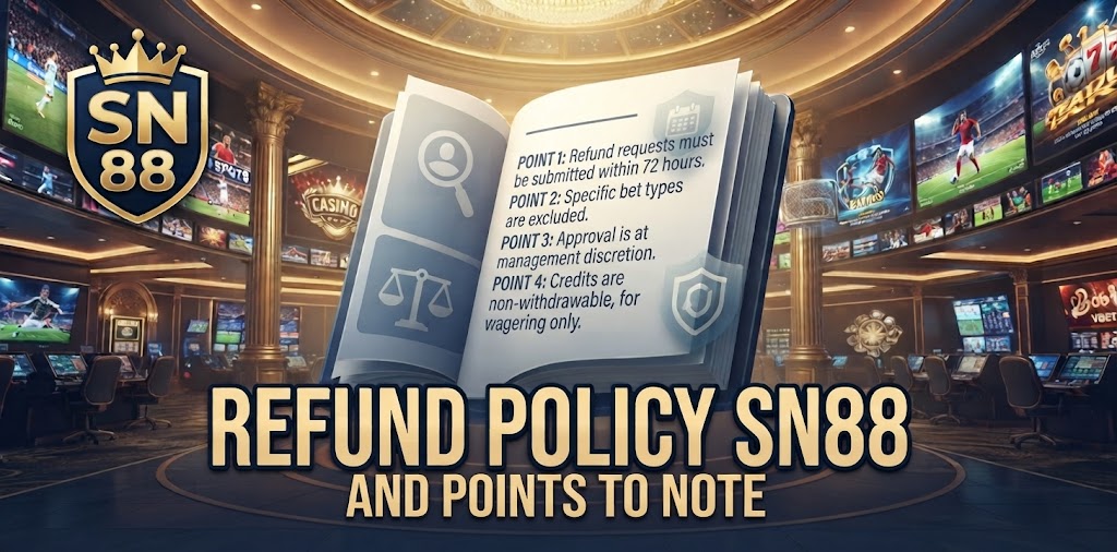 REFUND POLICY SN88 and points to note