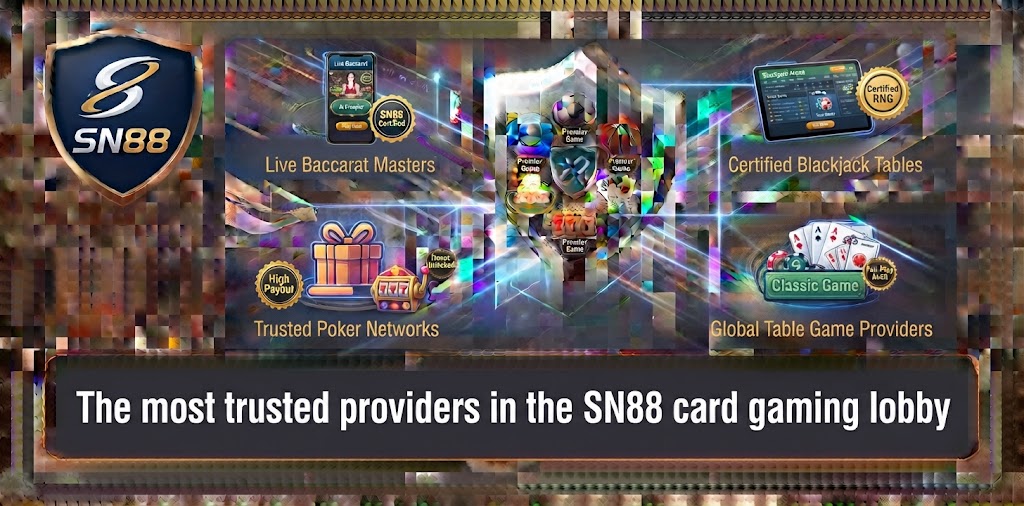 The most trusted providers in the SN88 card gaming lobby