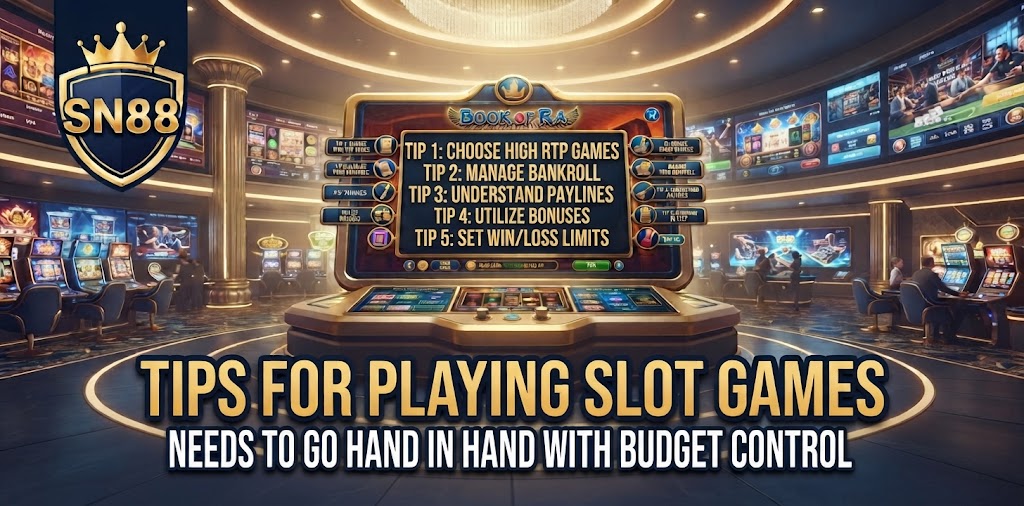 Tips for Playing Slot Games needs to go hand in hand with budget control