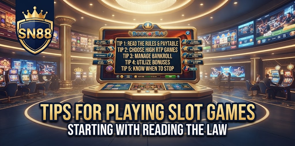 Tips for Playing Slot Games starting with reading the law